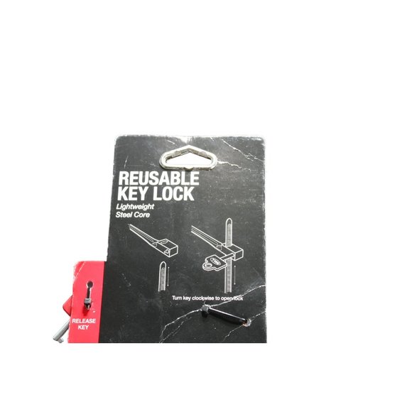 🔒Brand New Bell Sports Reusable Lightweight Steel Zip Tie Key‎ Lock w/ Key🔒 - Picture 6 of 8